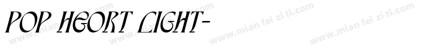 Pop Heort Light字体转换